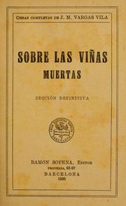 Cover of: Sobre las viñas muertas.