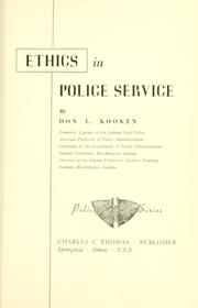 Cover of: Ethics in police service.