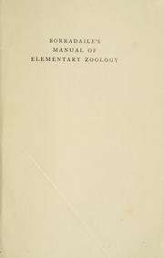 A manual of elementary zoology by L. A. Borradaile