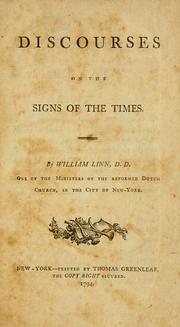 Cover of: Discourses on the signs of the times
