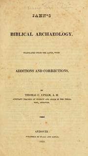 Jahn's Biblical archaeology by Johann Jahn