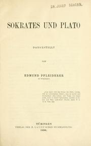 Cover of: Sokrates und Plato