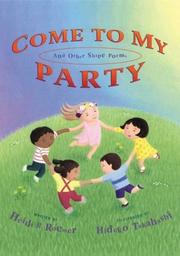 Cover of: Come to my party and other shape poems