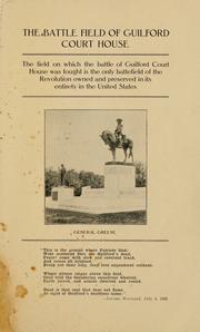 Cover of: The battle field of Guilford Court House. by Addie Donnell Van Noppen