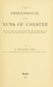 Cover of: The processional of the nuns of Chester