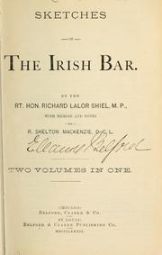 Cover of: Sketches of the Irish bar. by Richard Lalor Sheil