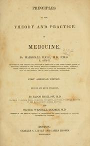Cover of: Principles of the theory and practice of medicine.