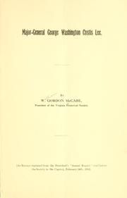 Major-General George Washington Custis Lee by W. Gordon McCabe
