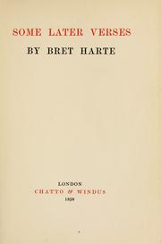 Cover of: Some later verses