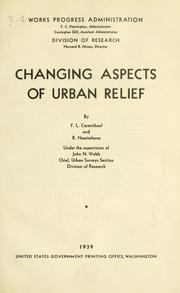 Cover of: Changing aspects of urban relief