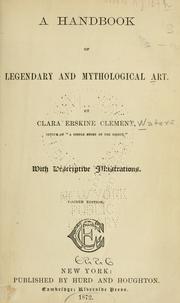 Cover of: A handbook of legendary and mythological art.