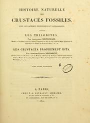 Cover of: Histoire naturelle des crustacés fossiles: sous les rapports zoologiques et géologiques.