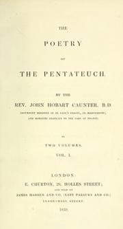 Cover of: The poetry of the Pentateuch