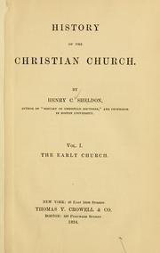 Cover of: History of the Christian church.