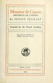 Cover of: Monsieur de Camors by Feuillet, Octave