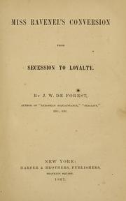 Cover of: Miss Ravenel's conversion from secession to loyalty.