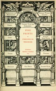 Cover of: Fine prints by Wedmore, Frederick Sir