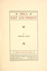 Cover of: Simla, past and present