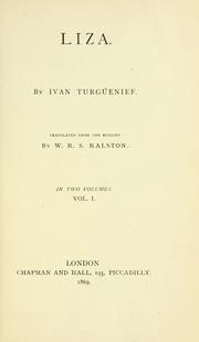 Cover of: Liza by Ivan Sergeevich Turgenev