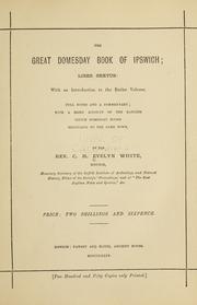 Cover of: The great domesday book of Ipswich by Ipswich (England)