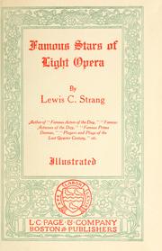 Cover of: Famous stars of light opera