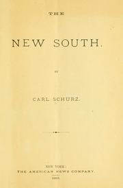 Cover of: The new South