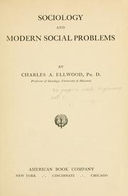 Cover of: Sociology and modern social problems