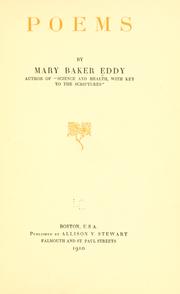 Poems by Mary Baker Eddy