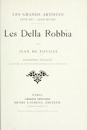 Cover of: Les Della Robbia by Jean de Foville