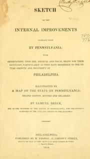 Sketch of the internal improvements already made by Pennsylvania by Breck, Samuel