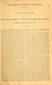 Philadelphia National Convention by Republican National Committee (U.S.)