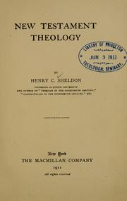 Cover of: New Testament theology