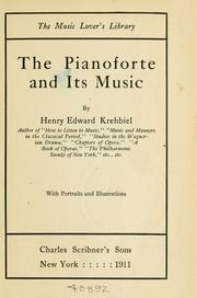 Cover of: The pianoforte and its music