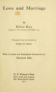 Cover of: Love and marriage. by Ellen Key