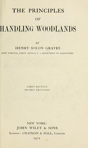 Cover of: The principles of handling woodlands by Henry Solon Graves