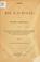 Cover of: Speech of Hon. A. P. Butler, of South Carolina, on the bill to enable the people of Kansas Territory to form a constitution and state government, preparatory to their admission into the union, etc.