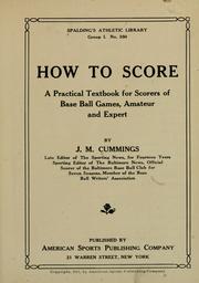 Cover of: How to score | Joseph Merriken Cummings