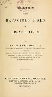 Cover of: Descriptions of the rapacious birds of Great Britain.