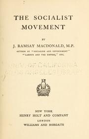 Cover of: The socialist movement