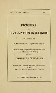 Cover of: Pioneers of civilization in Illinois