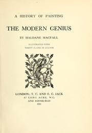 Cover of: A history of painting by Haldane Macfall