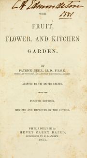 Cover of: The fruit, flower, and kitchen garden