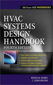 HVAC systems design handbook by Haines, Roger W.