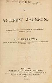 Cover of: Life of Andrew Jackson by James Parton