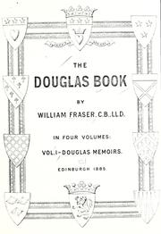 The Douglas book by Fraser, William Sir