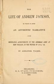 Cover of: The life of Andrew Jackson by Walker, Alexander
