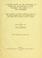 Cover of: A second study of the influence of parental alcoholism on the physique and ability of the offspring