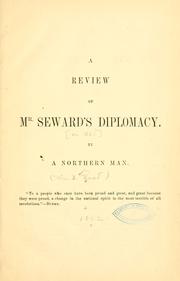 Cover of: A review of Mr. Seward's diplomacy. by William B. Reed