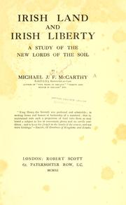 Irish land and Irish liberty