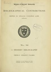Cover of: Descriptive and historical notes on the library of Harvard University.